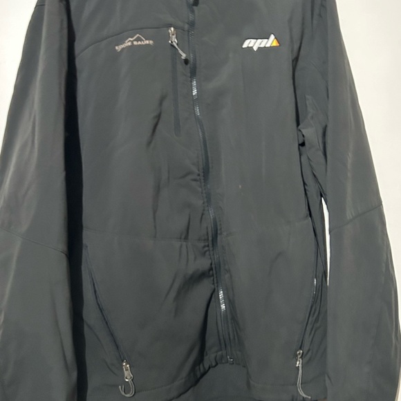 Eddie Bauer Jacket Mens Black Full Zip Soft-shell Size 2XL - Picture 1 of 7
